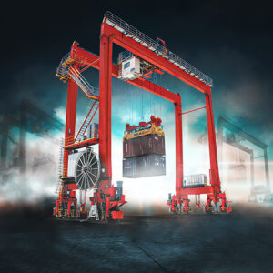 GUINDASTE DE PNEU DE BORRACHA (RTG)